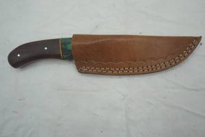 lot 158 image: 5 Knife with leather sheath