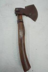 lot 161 image: Ax with Leather Sheath