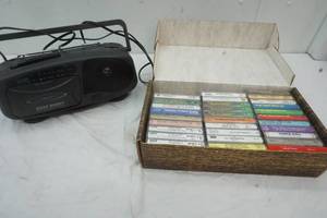 lot 225 image: Electro Band AMFM Cassette Recorder and a variety of Tapes