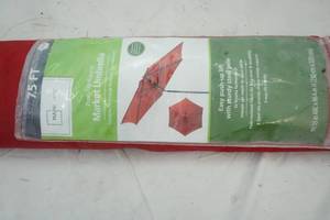 lot 265 image: Red Market Umbrella 7.5 ft tall