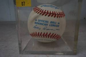 lot 295 image: Denny McLain signed baseball
