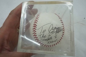 lot 297 image: Bert Blyleven signed baseball