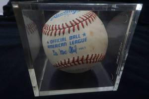 lot 307 image: Eddie Guardado signed baseball