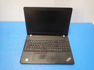 lot 68 image: Lenovo&nbspThinkPad E570 Laptop &nbspINTEL CORE I7-7500U 0.5 Ghz  4GB DDR4 SDRAM  256GB SSD  15.6 screen with 1920 x 1080 HD Resolution  Includes IOS and Charger &nbspCrackeddamaged hinge, missing screws