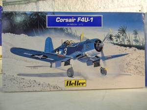 lot 23 image: IN BOX - HELLER MODEL KIT 172 SCALE CORSAIR F4U-1 #80275 & TYPHOON #79727 - GREAT PIECES - SEE PICTURES