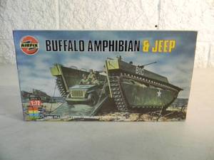 lot 24 image: NEW SEALED IN BOX - AIRFIX MODEL KIT 172 SCALE BUFFALO AMPHIBIAN & JEEP #02302 - GREAT PIECE - SEE PICTURES