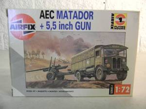 lot 29 image: NEW SEALED IN BOX - AIRFIX MODEL KIT 172 SCALE AEC MATADOR  5,5 inch GUN #01314 - GREAT PIECE - SEE PICTURES