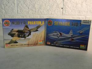 lot 40 image: NEW SEALED IN BOX - AIRFIX MODEL KIT 172 SCALE SKYHAWK A4D-1 #00022 & McDD F-4E PHANTOM II #00100 - GREAT PIECES - SEE PICTURES