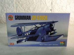 lot 43 image: NEW SEALED IN BOX - AIRFIX MODEL KIT 172 SCALE GRUMMAN J2F-6 DUCK #03031 - GREAT PIECE - SEE PICTURES