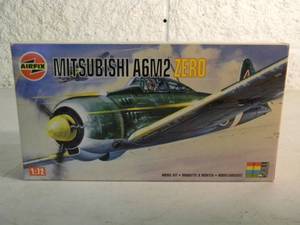 lot 46 image: NEW SEALED IN BOX - AIRFIX MODEL KIT 172 SCALE MITSUBISHI A6M2 ZERO #01028 - GREAT PIECE - SEE PICTURES