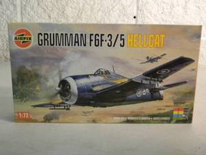 lot 52 image: NEW SEALED IN BOX - AIRFIX MODEL KIT 172 SCALE GRUMMAN F6F-35 HELLCAT #02023 - GREAT PIECE - SEE PICTURES