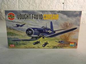 lot 53 image: NEW SEALED IN BOX - AIRFIX MODEL KIT 172 SCALE VOUGHT F4U-ID CORSAIR #02054 - GREAT PIECE - SEE PICTURES