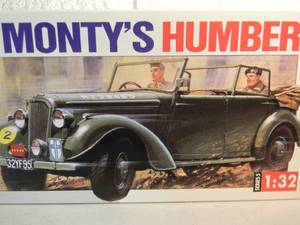 lot 56 image: NEW SEALED IN BOX - AIRFIX MODEL KIT 132 SCALE MONTYS HUMBER #05360 - GREAT PIECE - SEE PICTURES