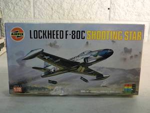 lot 59 image: NEW SEALED IN BOX - AIRFIX MODEL KIT 172 SCALE LOCKHEED F-80C SHOOTING STAR #02043 - GREAT PIECE - SEE PICTURES