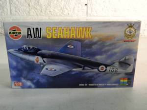 lot 60 image: NEW SEALED IN BOX - AIRFIX MODEL KIT 172 SCALE AW SEAHAWK #02097 - GREAT PIECE - SEE PICTURES