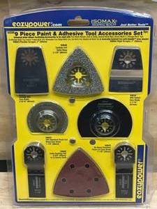 lot 26 image: EAZYPOWER 9 Piece Paint & Adhesive Tool Accessory Set