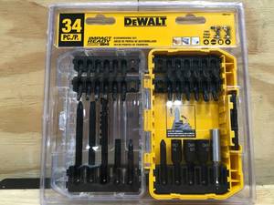 lot 46 image: DEWALT 34-Pc Impact Ready Accessory Set Model # DW2153