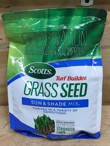 lot 59 image: Scotts Turf Builder Grass Seed Sun and Shade Mix 2.4 lbs Bag