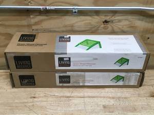lot 79 image: Lot of 2 - Living Accents Green Wood Adirondack Ottoman Kits