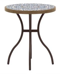lot 123 image: STYLEWELL Cornith Round Metal 25 Outdoor Bistro Tile Table