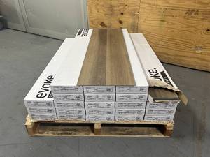lot 15A image: EVOKE Lot of- 21 Boxes of Vinyl Composite Core Plank Flooring in LEO (465 sq. ft.)