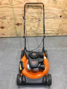 lot 5A image: New Black  Decker Gas 22 Gas Powered Push Lawn Mower Model # 11A-AOS5736