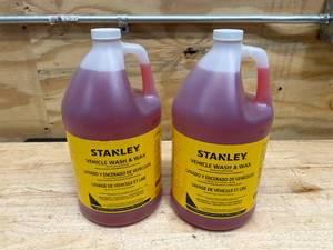 lot 192 image: STANLEY Lot of 2- Vehicle Wash & Wax (1 gal each)
