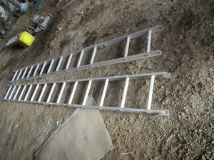 lot 35 image: (2) 14 Alum Ladders