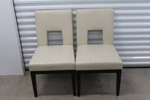 lot 39 image: Beige Pier One Contemporary Accent Chair for Home or Office