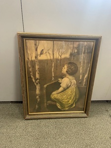 lot 59 image: Antique Lithograph Spring Song by Simon Glucklich