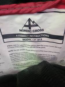 Nordic Cross Model 21-013 Tent and Bug Screen