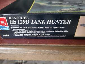 Henschel HS 129B Tank Hunter 148 Scale Model -- NIB