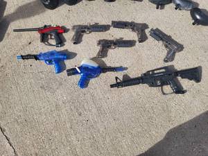 Paintball Gun Lot & Accessories