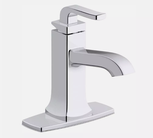 KOHLER K-R76215-4D-CP Rubicon 4 in. Centerset Bathroom Faucet, Polished Chrome