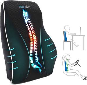 Niceday Chair Back Support Lower Back Pain Relief Memory Foam Cushion with 3D Mesh Cover Ergonomic Orthopedic Back Rest16.31 17.944.69