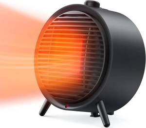 Space Heater, 1500W Small Space Heater Energy Efficient PTC Ceramic Portable Heater with Thermostat, Tip-Over, Overheat Protection,