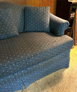 lot 75 image: Lovely LT Designs Sofa  Loveseat  Couch