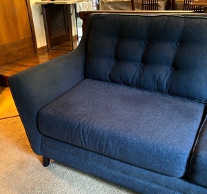 lot 30 image: Upholstered Sofa  Couch by Fusion