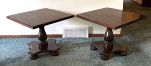 lot 77 image: Pair of Vintage Ethan Allen Wood Accent Tables