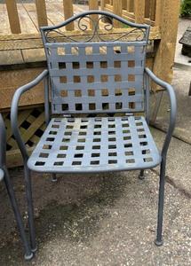 lot 175A image: Pair of Charming Metal Chairs