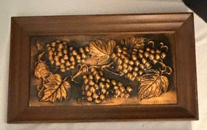 lot 79 image: Two Vintage Copper Relief Decorative Wall Hangings