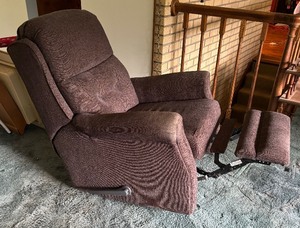 lot 50 image: Upholstered Recliner  Chair