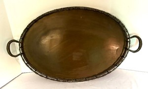 lot 164 image: Beautiful Vintage Brass Tray and Variety of Candle Holders