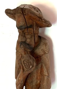 lot 171 image: Hand Carved Wooden Figurine