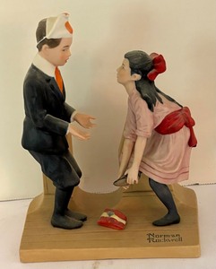 lot 172 image: Three Norman Rockwell Figurines