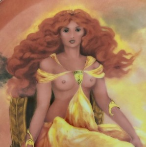 lot 177 image: Fire Limited Edition Plate by Edwin M. Knowles