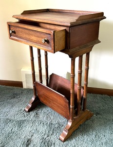 lot 191 image: Vintage Brandt Side Table  Vintage Brandt Telephone Table