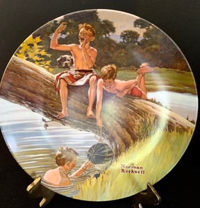 lot 129 image: Fantastic Norman Rockwell Collector Plates