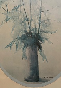 lot 63 image: Flowers in Vase Print by G. Giuliani