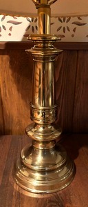 lot 45 image: Pair of Beautiful Brass Table Lamps